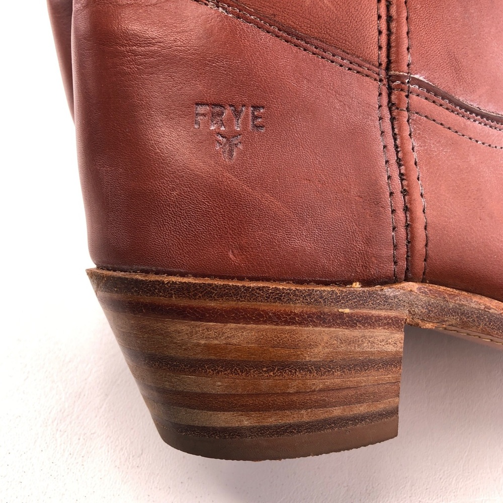 Vintage Frye 2565 Brown Leather Campus 14L Western Boots 8 EE - Picture 14 of 15